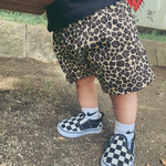 ヒョウ柄ハーフパンツ　(子供服)