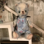 テディベア　水色のベアさん　ぬいぐるみ
