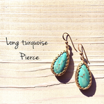 long turquoise pierce