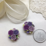 ②個 セット　販売  樹脂 薔薇 花  パーツ　27