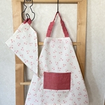 【120】さくらんぼ☆子供 キッズ エプロン＆三角巾
