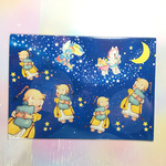 再販☆デザインペーパー♡A4サイズ♡夜空とレトロガール♡10枚セット  