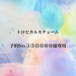 トロピカルカチューム🦔予約No.①⑤⑪⑮⑯⑱様専用