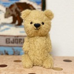 2021第一弾⑥ 薄茶ベアさん　ハンドメイド　テディベア