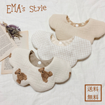 スタイの型が選べる🧸花びらスタイ 3点セット