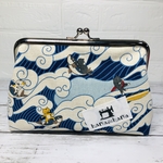 16㎝がま口ポーチ　通帳ケース　マルチケース