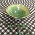 お花のお皿(緑)