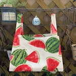 マチたっぷり‼️ コンビニ袋　選べる1色‼️ スイカ🍉　お弁当サイズの平置きタイプ