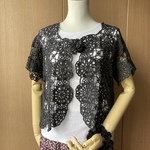 「rlovelyanne様オーダー」シルクリネン混の半袖ボレロなど