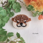 ビーズ刺繍のカワウソ　※受注制作