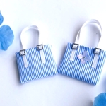 💠色が変わるアジサイ💠💙🤍青✖️白中身も入れられるカラフルバッグ