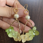 雨と紫陽花ピアス［送料無料］