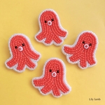 ビーズ刺繍のタコさんウインナー　※受注制作