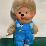 new モンチッチＳサイズ　サロペット青