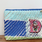 sale スラッシュキルトのアンティークなアルファベットポーチ　D