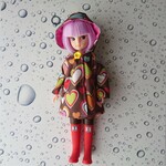 ハートの雨合羽