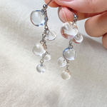 クリアピアス 【bubble clear pierce & earring 】