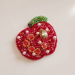 送料無料☆ビーズ刺繍のヘアゴムorブローチ③