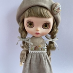 blythe outfit ボタニカル刺繍ワンピースセット