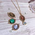 ネックレス💠キラキラストーン❤️高品質ガラスストーンの💕大人可愛いアクセサリー(⺣ ⺣)*