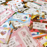 手書き サンキューカード ニコちゃんいろいろ 50枚