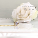 【再販】＊小さなサフィレット＊vintageひと粒ネックレス/14kgf。