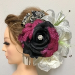 ピンク　和装髪飾り　成人式髪飾り