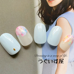 パステル 紫陽花 ネイル【ミルキーブルー】