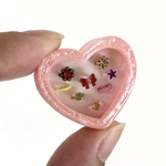 昭和レトロなミニチュア指輪セット(ハート型ケース)