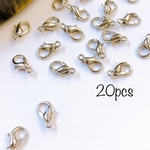 アクセサリーパーツ　カニカン　金具　 シルバー メタル 9mm ネックレス　ブレスレット【20個入】 A0290 《2000円以上送料無料》 
