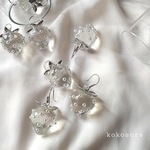 クリアいちごピアス🍓