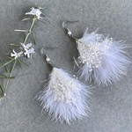 かすみ草フェザーのアクセサリー