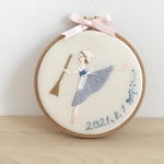 [Midori Araiさまオーダー作品]シンデレラ1幕の刺繍の壁飾り