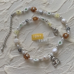 ビーズネックレス　🧸🌼