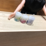 ミニチュアボタニカルキャンドル(紫、ピンク、水色訳あり)