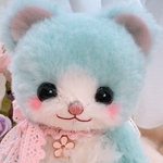 soft*cream #700 どこでもベア♪手染めブルー
