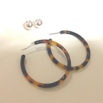 SALE❗️【再再再再再販】べっ甲柄 ピアス パールキャッチ