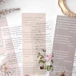 英字と植物の紙＆シールset　9枚　beige　[PS076]