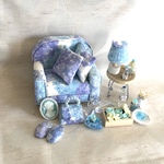 ミニチュア雑貨セット　　紫陽花