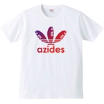 【送料無料】【新品】【5.6oz】azides アジデス グラデーション③   Tシャツ パロディ おもしろ 白 メンズ サイズ プレゼント