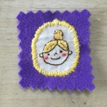 手刺繍ほのぼのアップリケ 〜 おだんご