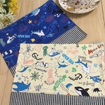 【再9】ちっちゃい20 ×25❤️海の生き物両面可愛いランチョンマット⭐️お名前タグサービス⭐️　
