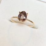 ✧₊⁎天然コニャックジルコン　フリーリング⁺˳✧༚