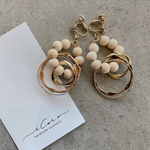 wood×ring ♢earring or pierce