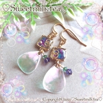 💜💙ご縁出品💙💜シンプルbeauty紫陽花ピアスorイヤリング