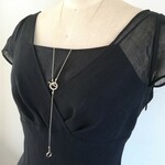 【再販】マンテル✨クリスタルのY字ロングネックレス