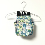 【ririat様オーダー商品】ライトブルー アニマル柄 ベビー リュック