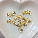 再再販*高品質♥︎10個*可愛いリボン♥︎コネクター チャーム ゴールド