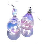雲レジン☆黄昏時☆空たまご6☆ピアス