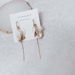 【再販×8】brown shell×charm pierce